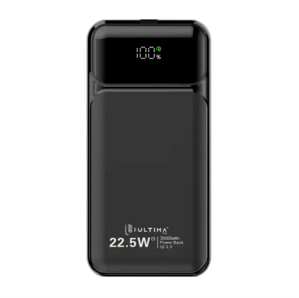Ultima Boost 20K Pro 20000mAh Powerbank With 22.5W Fast Charging | LED Display | Triple Ports | Supports PD, QC3.0, Universal Compatibility | 2 Way Charging | ChargeSafe technology Power bank